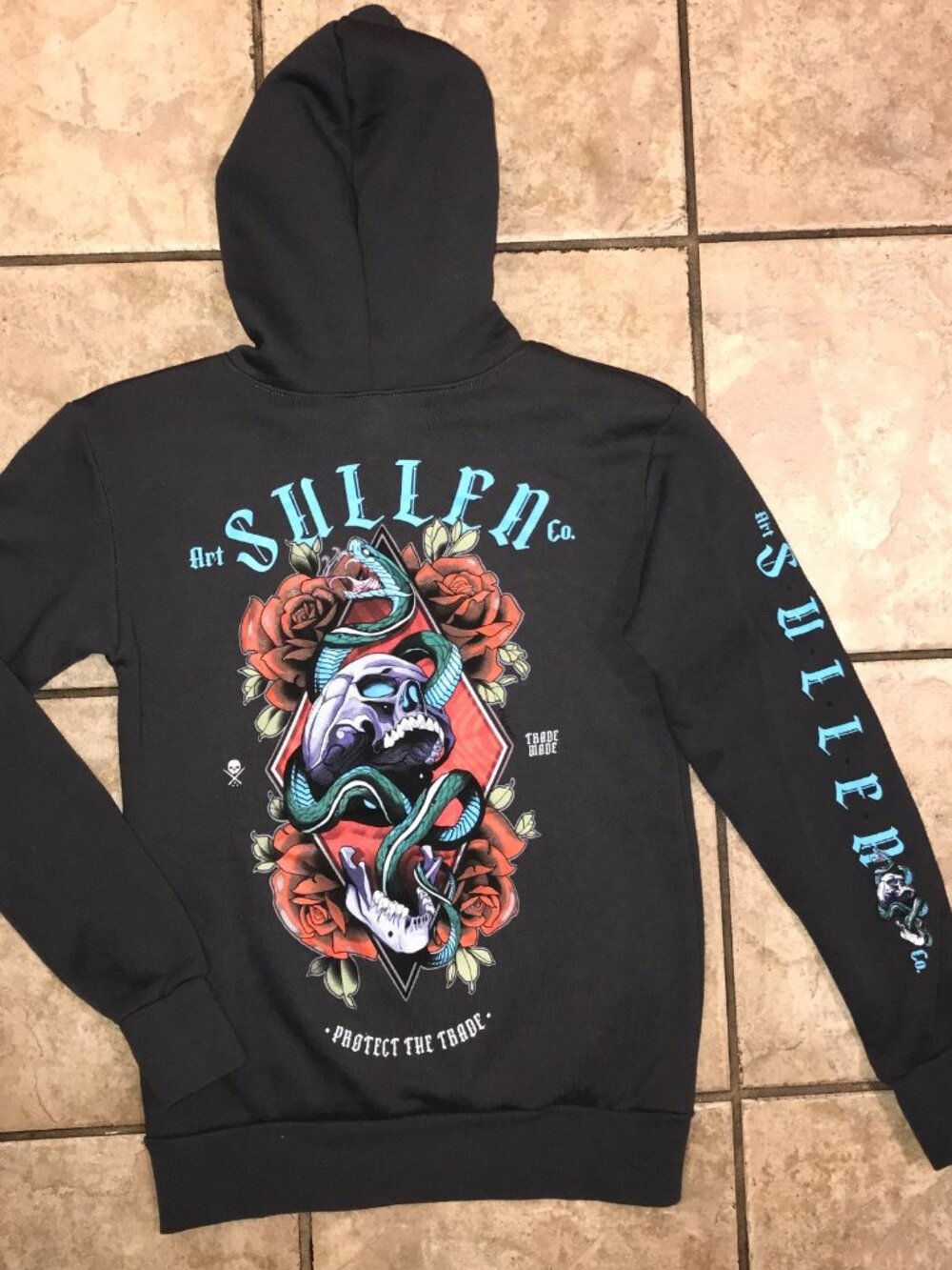 Boys Sullen Jem Scales Hooded Sweatshirt-Size XS (SCY6075)